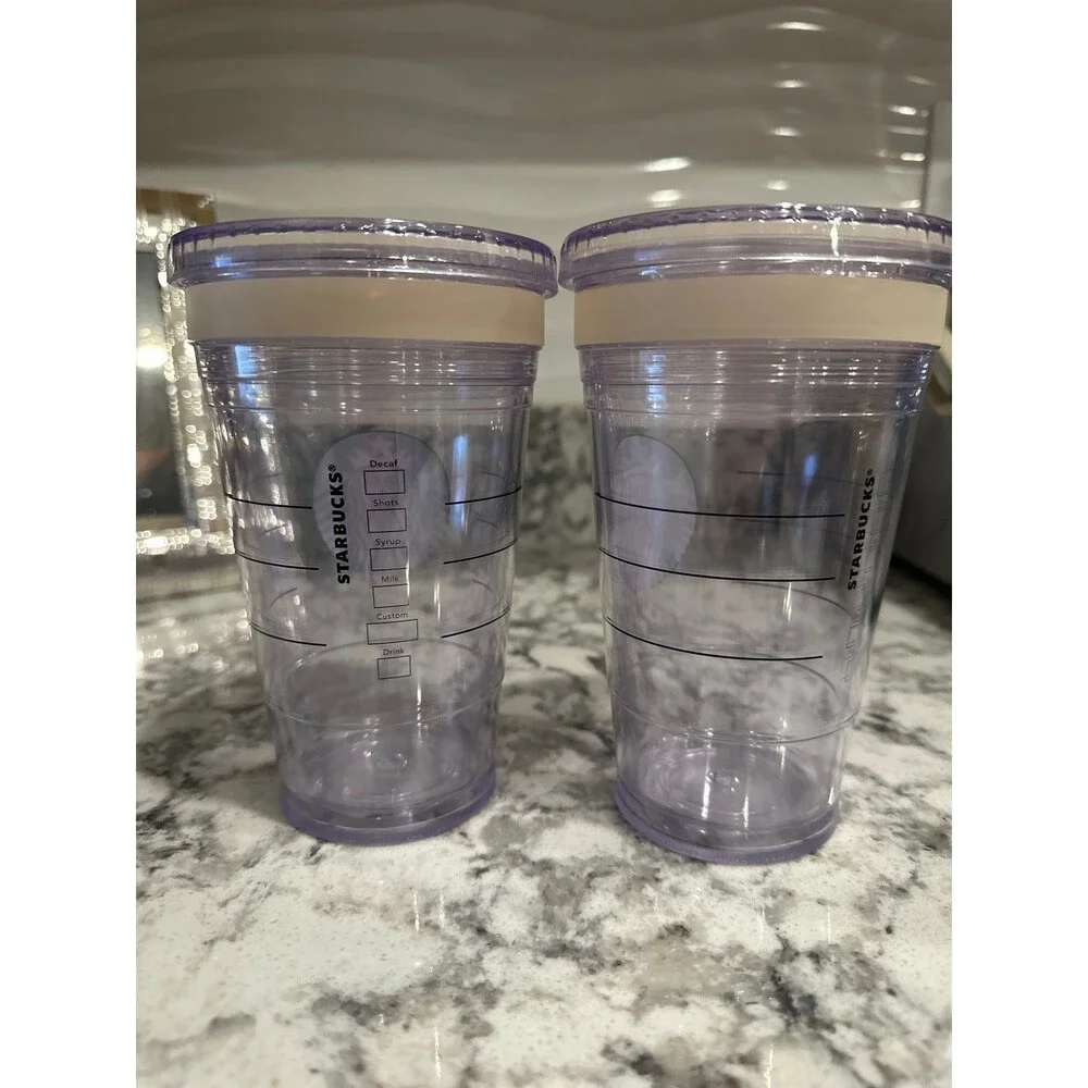 Set of 2 Starbucks 16oz cups